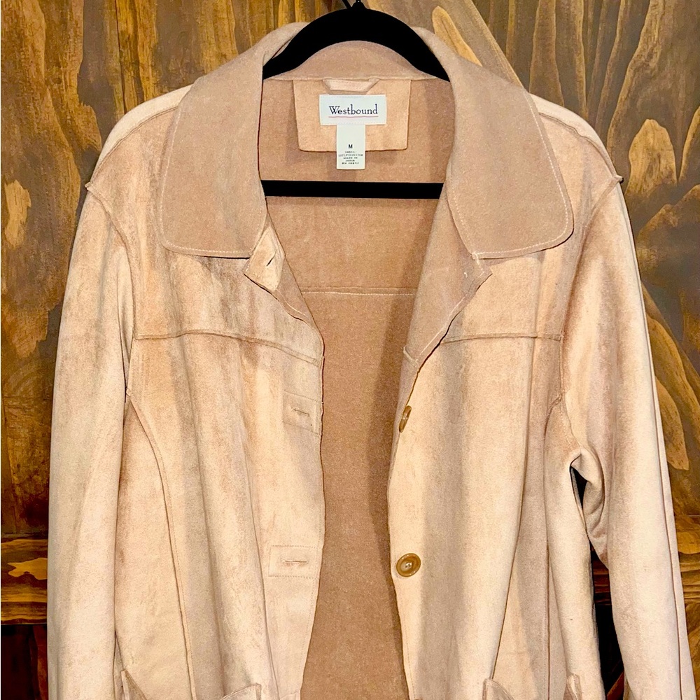 Westbound 100% polyester jacket that feels just like soft leather!!!